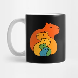 Rainbow capybaras Mug